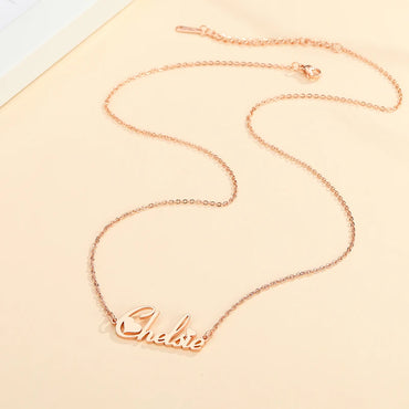 DODOAI 925 Sterling Silver Name Necklace Custom Necklaces Jewelry Personality Letter Choker Necklaces with Name for Women Girls