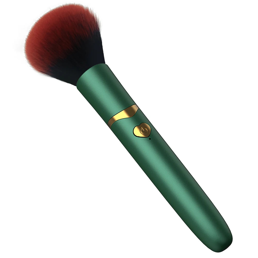 2 In 1 Electric Foundation Brush 7 Vibration Makeup Brush Multi-Function Soft Fluffy Portable Rechargeable Detail Makeup Tools