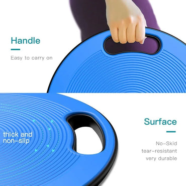 EVERYMILE Wobble Balance Board, Exercise Balance Stability Trainer Portable Balance Board with Handle for Workout Core Trainer P