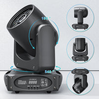 Yiflamefly 150W Bee Eye Gobo Moving Head Lights 6X10W RGBW Stage Lights DMX512 DJ Lights For Disco Party Club Bar Show