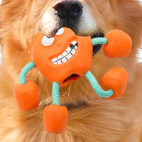 Rubber Dog Toys Squeaky Indestructible Rubber Dog Toys Funny Super Chewer Dog Toy For Aggressive Chewers Interactive Pet Toy For