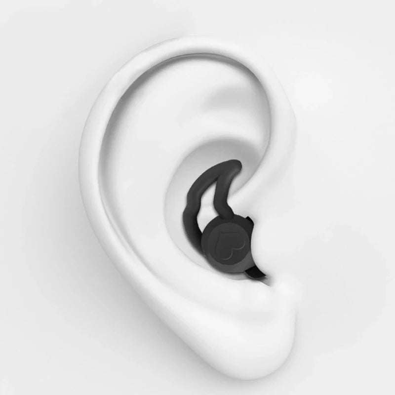 1Pair Soft Silicone Earplugs Noise Reduction Ear Plugs for Travel Study Sleep