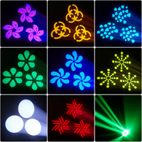 Yiflamefly 150W Bee Eye Gobo Moving Head Lights 6X10W RGBW Stage Lights DMX512 DJ Lights For Disco Party Club Bar Show