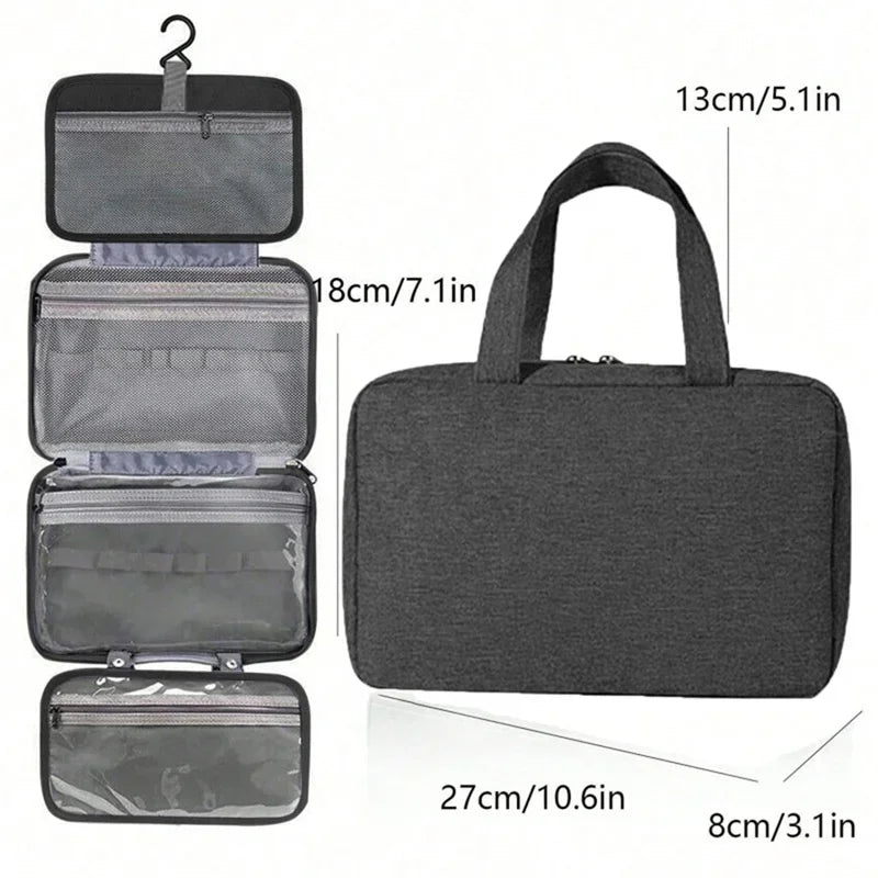 Travel Hanging Toiletry Bag Water-proof Cosmetic Storage Bag Bathroom Beauty Wash Bag AccessoryTowel Bag Wet Dry Separated Bag