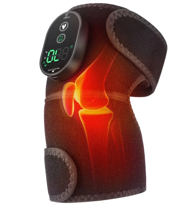 Eletric Heating Knee Massage Instrument Vibrator Knee Pad Joint for Osteoarthritis Elbow Leg Arthritis