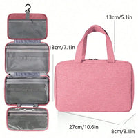 Travel Hanging Toiletry Bag Water-proof Cosmetic Storage Bag Bathroom Beauty Wash Bag AccessoryTowel Bag Wet Dry Separated Bag