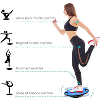 EVERYMILE Wobble Balance Board, Exercise Balance Stability Trainer Portable Balance Board with Handle for Workout Core Trainer P