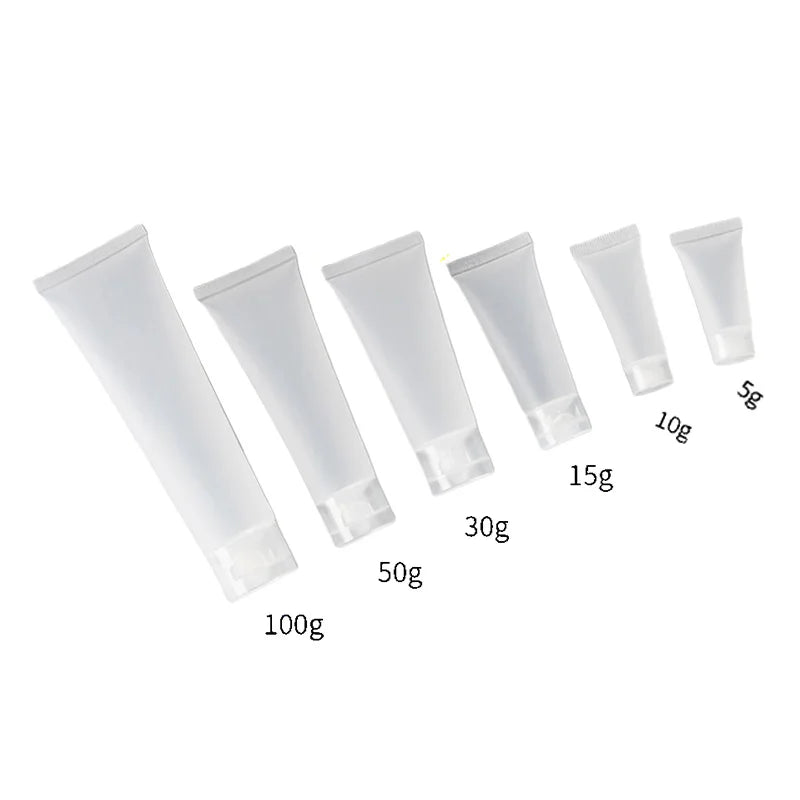 Empty Portable Tubes Squeeze Cosmetic Containers Cream Plastic Bottles