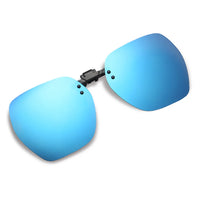 KLASSNUM Polarized Sunglasses Clip Men's Flip Up Clip on Glasses Square Frame Pilot Sun Glasses Women Driving Glasses Shades 1Pc
