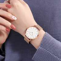 Hannah Martin Women Watch Top Brand Japan Quartz Movement 36mm Rose Gold Waterproof Fashionable Nordic Minimalist Ladies Watches