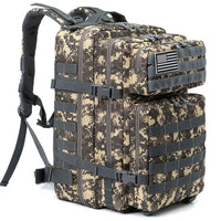 45L Tactical Backpack Large Capacity Outdoor Rucksack 3 Day Fitness Hiking Bag Hiking Camping Gear Backpacks