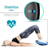 EVERYMILE Wobble Balance Board, Exercise Balance Stability Trainer Portable Balance Board with Handle for Workout Core Trainer P
