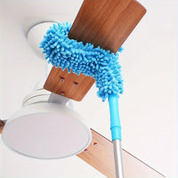 1pc Ceiling Fan Cleaner Dusters with Extension Pole, Dust Removal Brush Ceiling Fan Duster for High Ceilings, Fans, Furniture
