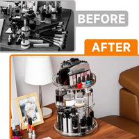 Rotating Makeup Organizer 6 Layers Acrylic Transparent Skincare Organizer 360 Degree Rotatable Make up Holder Large Capacity