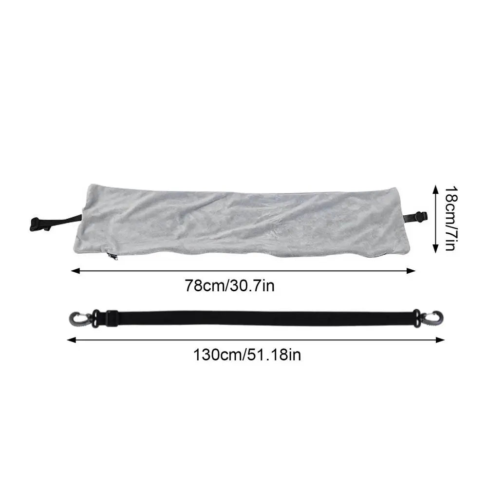 Fillable Neck Pillows For Travel Velvet Soft Neck Pillowcase Clothes Packable Lightweight Portable U Shaped Pillow for car