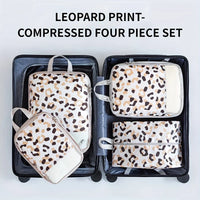4pcs Compression Storage Bag Large Capacity Foldable Packing Cubes Washable Expandable Luggage Storage Bags Set