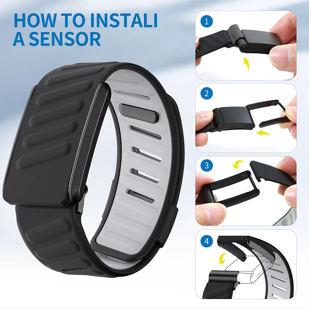 Wrist Band Silicone Fitness Band Waterproof Fitness Tracking Strap Band Replacement Sweatproof for Whoop 4.0 Heart Rate Monitor