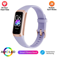 LIGE Amoled Smart Watch Men Smart Band Women Heart Rate Smartwartch Waterproof Smart Bracelet Sport Couple Smart Wristband 2025