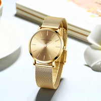 Hannah Martin Women Watch Top Brand Japan Quartz Movement 36mm Rose Gold Waterproof Fashionable Nordic Minimalist Ladies Watches