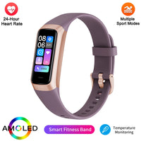 LIGE Amoled Smart Watch Men Smart Band Women Heart Rate Smartwartch Waterproof Smart Bracelet Sport Couple Smart Wristband 2025