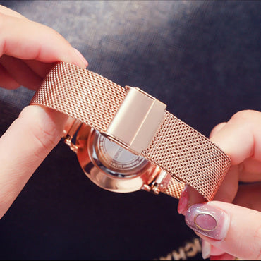 Hannah Martin Women Watch Top Brand Japan Quartz Movement 36mm Rose Gold Waterproof Fashionable Nordic Minimalist Ladies Watches