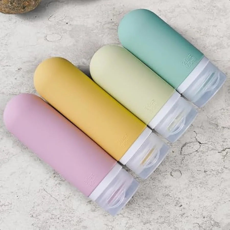 12 Pack Travel Bottles Set TSA Approved Leak Proof Silicone Squeezable Containers for Toiletries Conditioner Shampoo Lotion and