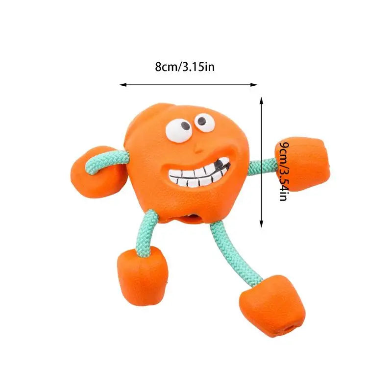 Rubber Dog Toys Squeaky Indestructible Rubber Dog Toys Funny Super Chewer Dog Toy For Aggressive Chewers Interactive Pet Toy For