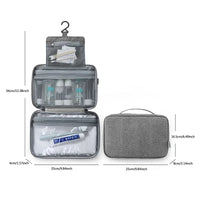 Travel Hanging Toiletry Bag Water-proof Cosmetic Storage Bag Bathroom Beauty Wash Bag AccessoryTowel Bag Wet Dry Separated Bag