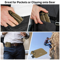 1TG TACTICAL Waterproof EDC Pouch Portable Key Change Purse Wallet Travel Kit Coin Mini Purse & Card Slots And Zippers Pouch