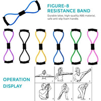 Yoga Sets for Women Pilates at Home Equipment Pilates Magic Ring Booty Bands for Working Out Glutes Yoga Ball 25cm Figure 8 Resi