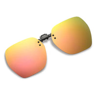KLASSNUM Polarized Sunglasses Clip Men's Flip Up Clip on Glasses Square Frame Pilot Sun Glasses Women Driving Glasses Shades 1Pc