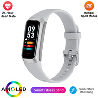 LIGE Amoled Smart Watch Men Smart Band Women Heart Rate Smartwartch Waterproof Smart Bracelet Sport Couple Smart Wristband 2025