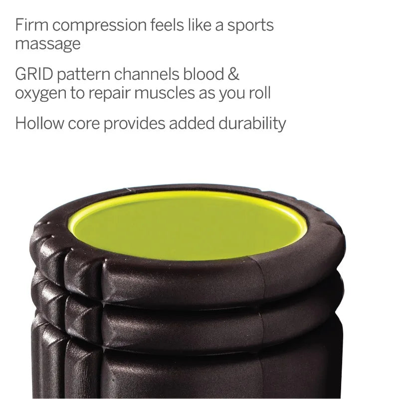 TriggerPoint GRID 1.0 Deep Tissue Massage Foam Roller, Black 13"