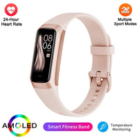 LIGE Amoled Smart Watch Men Smart Band Women Heart Rate Smartwartch Waterproof Smart Bracelet Sport Couple Smart Wristband 2025