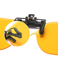 KLASSNUM Polarized Sunglasses Clip Men's Flip Up Clip on Glasses Square Frame Pilot Sun Glasses Women Driving Glasses Shades 1Pc