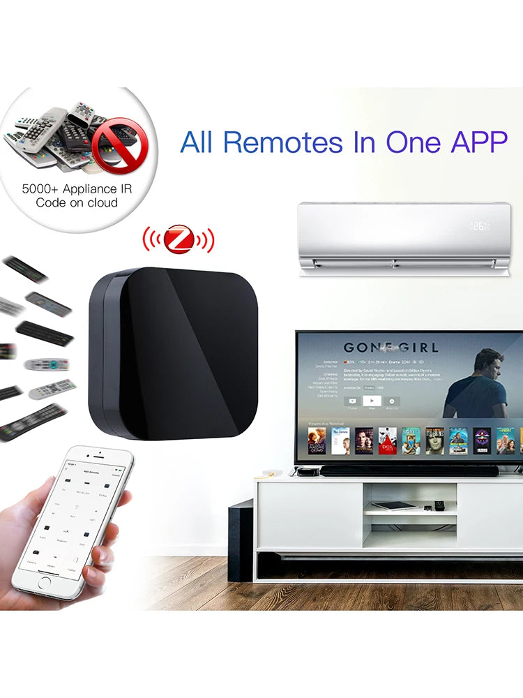 ZigBee Smart IR Remote Control Works with Alexa Google Home Infrared IR Remote Controller Powered by Tuya for Smart Home