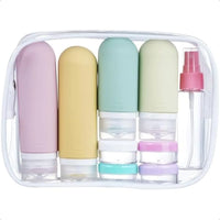 12 Pack Travel Bottles Set TSA Approved Leak Proof Silicone Squeezable Containers for Toiletries Conditioner Shampoo Lotion and