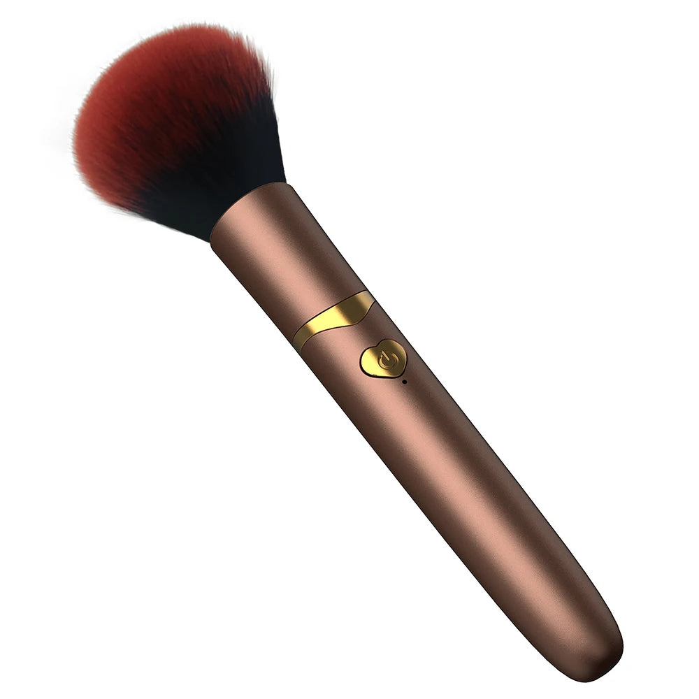 2 In 1 Electric Foundation Brush 7 Vibration Makeup Brush Multi-Function Soft Fluffy Portable Rechargeable Detail Makeup Tools