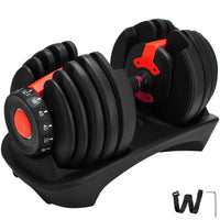 VEVOR 24Kg Dumbbells Adjustable 2.5-24KG Fitness Workouts Dumbbells Set Sports Fitness Equipment For Exercise Health